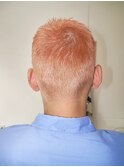 men's bleach hair / pink coral