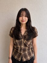 アールジービーガレージ(RGB garage) 韓国風くびれレイヤー×シースルーバング