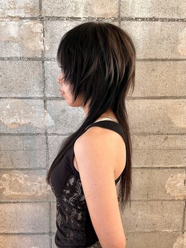ハコ プラス(HACO+) 【Haco+】Shiho_ウルフカット_暗めカラー