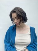 ニュアンスカールラフボブ　ショートパーマ　エアリーミディ