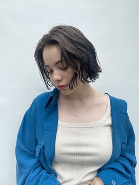 レオニード 表参道(LEONID) ニュアンスカールラフボブ ショートパーマ エアリーミディ