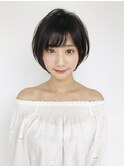 黒髪小顔ショート