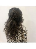 くるくるハーフアップ