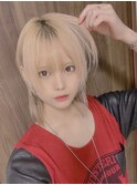 ホワイトミルクティーショートウルフ