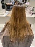 20代30代ハイダメージから髪質改善×透明感カラーbefore→after