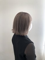 リー 枚方(Lee)&nbsp;【熊谷】ベージュ×切りっぱなしボブ