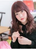 【macaron】ダークラベンダーアッシュで愛されほつれウェーブa