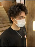 MEN'S HAIR ツイスパ×ウルフ×アップバング