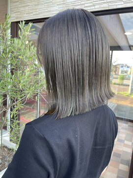 アース コアフュールボーテ 長岡店(EARTH coiffure beaute) 切りっぱなしボブ