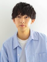 前髪大人イケメン爽やかメンズ黒髮マッシュショート