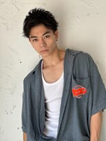 ロミーオム 本厚木(ROMMY. Homme)&nbsp;刈り上げツーブロックアップバングショートビジネスメンズヘア