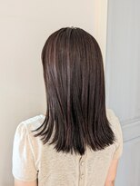 ヘアオーブロジック(HAIR orb LOGIC) シンプルロング　ラベンダーピンクカラー　艶髪縮毛矯正