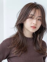 メゾンバイハバナ(maison by HAVANA)&nbsp;20代30代大人かわいい前髪パーマグレーベージュくびれレイヤー