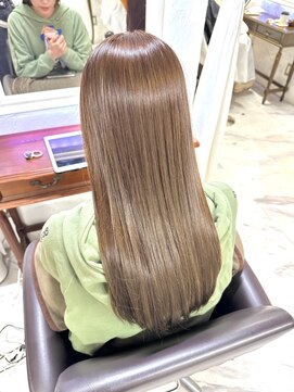 シエン 本店(CIEN) ブリーチなしの透明感ダブルカラー/ことりベージュ