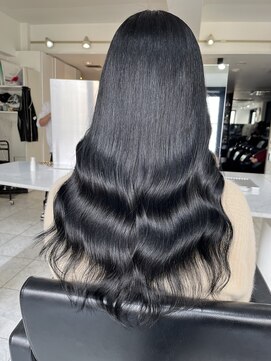 ブレンド 渋谷(BLend) グレージュマチルダボブインナーグレージュ 前髪ブルーブラック