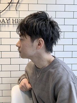 オールデイハローズ 京都駅前店(ALL DAY HELLO`S) 束感ナチュラルショート【京都駅】３０代ニュアンスモテパーマ