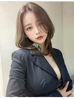 オリジンズヘアーセカンド 守谷店(Origins hair 2nd)&nbsp;ミディアムレイヤー×ベージュカラー×BYKARTE TR