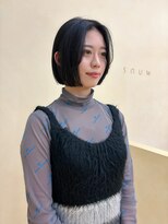 スニュウ(snuw)&nbsp;【snuw_hotaru】透明感カラーグレージュボブ