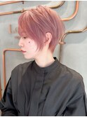 武井俊樹/ベリーショートカット美髪ピンクブラウン髪質改善