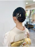訪問着ヘアセット