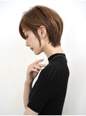 ショートカット×ひし形ショートボブ×前髪あり20代30代40代