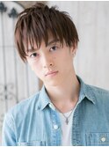 一歩リードの爽やか長めバングアースカラーウルフヘアi仙台