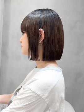 ロンド ブランシュ 錦糸町北口(Lond blanche) 前髪アンブレラカラーこなれミディイメチェンウェーブパーマ