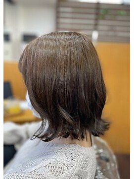 ファイン 滝川店(Fine) 20代30代 ナチュラルアッシュ透明感ロブ