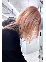 ランズ(LANDS)&nbsp;ペールオレンジカラー 【韓国ヘア 大阪 梅田】