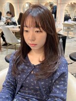 ロンド エスポワール 錦糸町(Lond espoir)&nbsp;■  黒髪カタログボブルフネビージュ小顔に見せるヘアワンレン