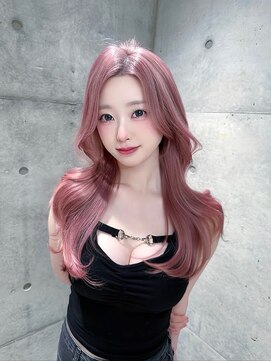 ロンドメリア 天神大名店(Lond Melia) ★小顔に見せるヘアワンレンレイヤー黒髪カタログネビージュ艶髪