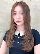 ロンドホットリップ 立川(Lond hot lip)&nbsp;似合わせカットレイヤーカット メルティカラーフェミニンロング