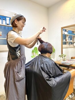 ブルージュ(BRUGGE)の写真/【浦和/中浦和】経験豊富なスタイリストが仕上げまで担当いたします＊お気軽にご相談ください♪