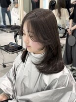 ザックギンザ(ZACC ginza)&nbsp;オリーブ/レイヤー/こなれミディ/前髪/顔周り/小顔