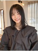 大人可愛い◎小顔レイヤースタイル【夏カラー】オリーブグレー