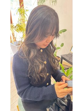 マイ ヘア デザイン 岡崎(MY hair design) 韓国ウェーブゆるふわ愛されダークグレージュ10代20代30代