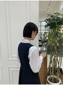 ぱつっとボブ