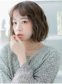 ぱっつん前髪大人ガーリー小顔ボブパーマTc3越谷20代30代40代