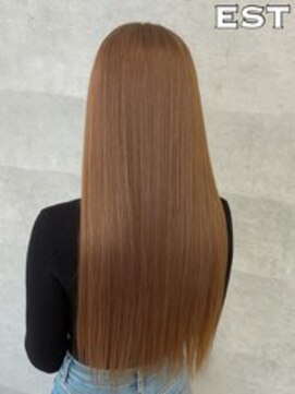 エスト 大阪梅田(EST) レミー100%/53cm☆シールエクステ60枚+ブリーチカラー