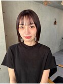 大人抜け感ボブ/20代30代大人可愛いヘア/暖色カラー