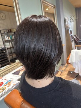 ルポヘアー(Repos Hair) ショートウルフ×スモークショコラ