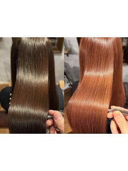 厳選されたダメージレスな薬剤を使用！髪質改善でこれまでにないもっと“綺麗”な美髪に―。【縮毛矯正】