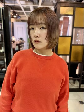 顔まわりがポイントのボブ【坂根】