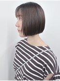 顔周りレイヤーマチルダボブ内巻きボブ姫カット小顔ボブ黒髪ボブ