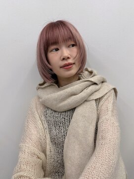 ガーデンタチカワネクスト(garden tachikawa next) 顔まわりレイヤーピンクベージュ