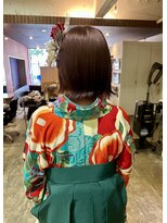アビリティ ヘアー(ability hair) 卒業式 袴着付け ショート 外ハネボブ
