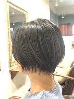 ヘアー グリーン(hair green) 40代50代60代/ショートボブ/黒髪ショート
