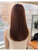 零秒女髪 千里丘店&nbsp;上品なツヤ感美髪の髪質改善セミロング艶髪髪質改善カラー艶感