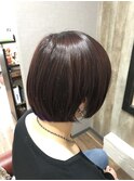 フェミニティピンク×ショートボブ