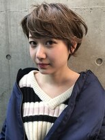 ヘアサロンM 新宿 ショートボブ×デザインカラーアッシュブラウン